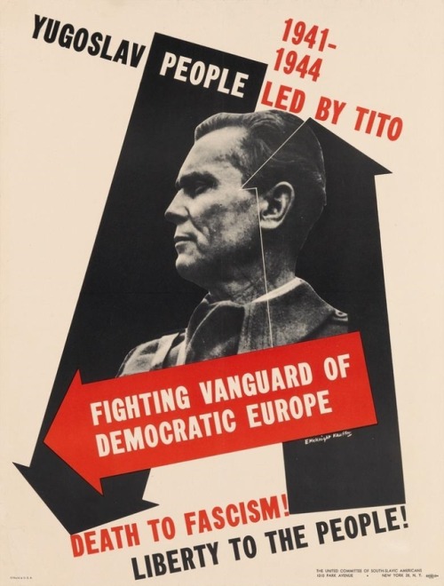 Propaganda poster depicting Josip Broz Tito, leader of the Yugoslav guerrilla movement, the Partisan