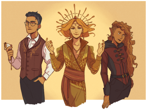 urlane:  absolutely incredible commission i ordered from @sadfishkid of dnd npcs from the campaign i