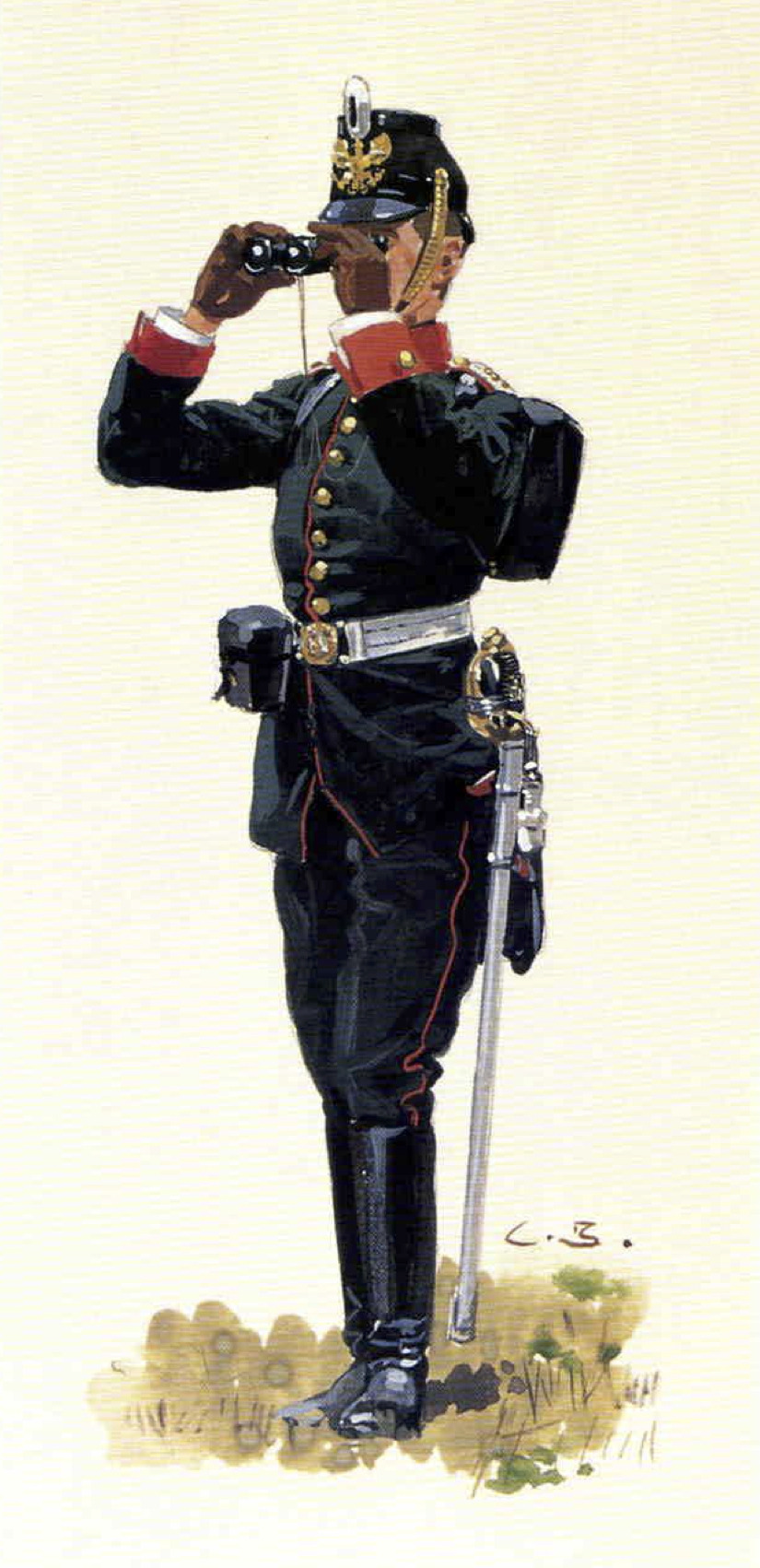 Oberleutnant, Rheininsches Jäger-Bataillon Nr. 8 (By Carl Becker, from the Anne