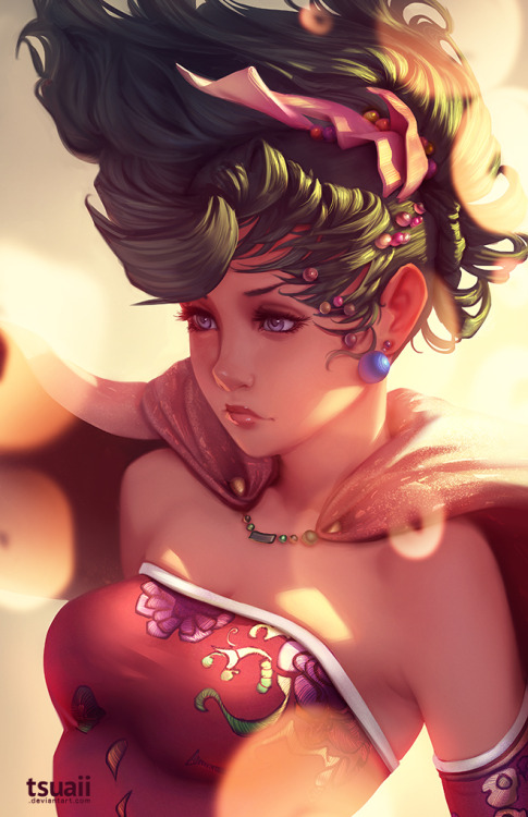 tsuaii:Terra from Final Fantasy VI. I tried some new methods for this one, I’ll try to use them bett