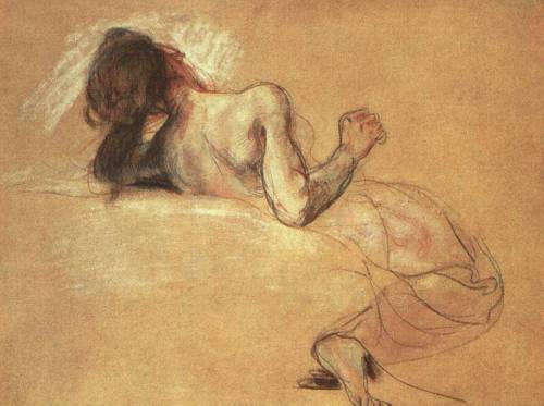 enlighteningart:Eugene DelacroixStudy Sardanapalus, c. 1820-30