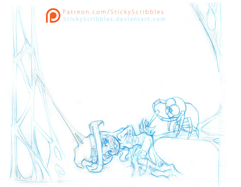 Emma Spring Cleaning 5 by StickyScribblesEmma the Witch would wiggle helplessly in