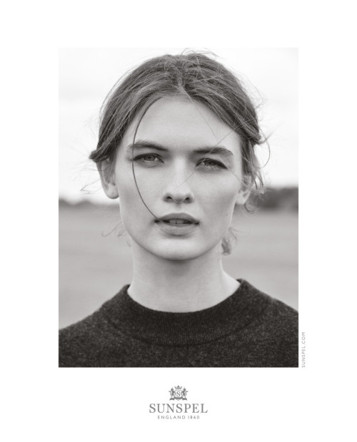 Lara Mullen for Sunspel F/W16 shot by Bruno Staub