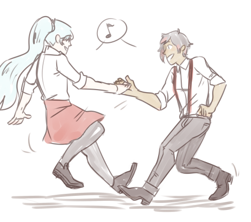 mickuro:  [capital cities’ safe and sound playing in the background] i thought about ruby and weiss swing dancing for a second and almost cried 