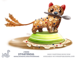 cryptid-creations:  Daily Paint 1890# Stoatmeal