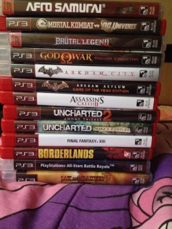 katy-takyon:  These are all my dads ps3 games, what should I play first? 