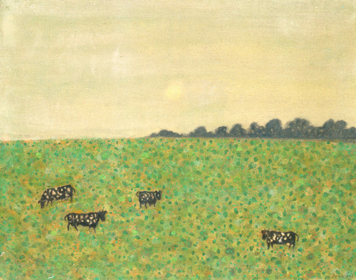 Doris Emrick Lee (American, 1905-1983) - ‘Cows, Woodstock’, 1945