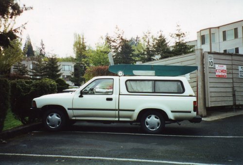 upclosefromafar:  I took a 7 week coast to coast road trip after being laid off from Boeing. I didn’t have a camper but realized that being able to pull off the road at a rest or truck stop was the way to go to make the trip affordable. With a few sheets