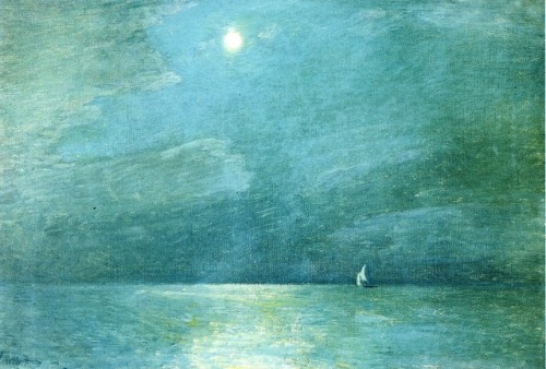 Frederick Childe Hassam’s Moonlight: The Evening Star  1891Moonlight on the Sound 1906Isle of Shoals