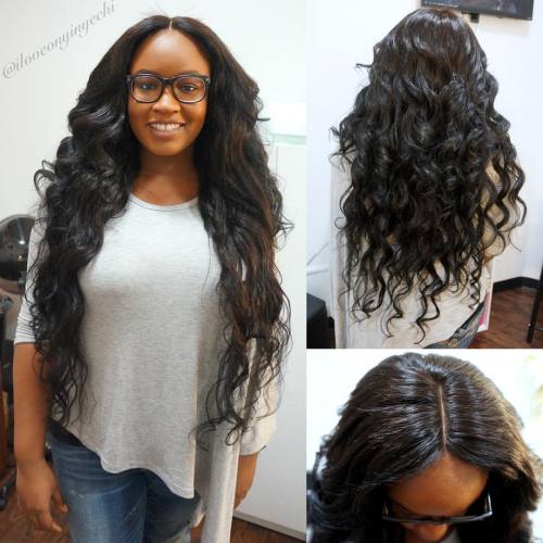 My client Brittany &ndash; full weave with lace closure 6 bundles of hair (18-34in) &amp; la