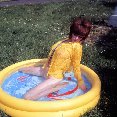 Vicky Ashley - Paddling Pool Pose (Original) - 1969