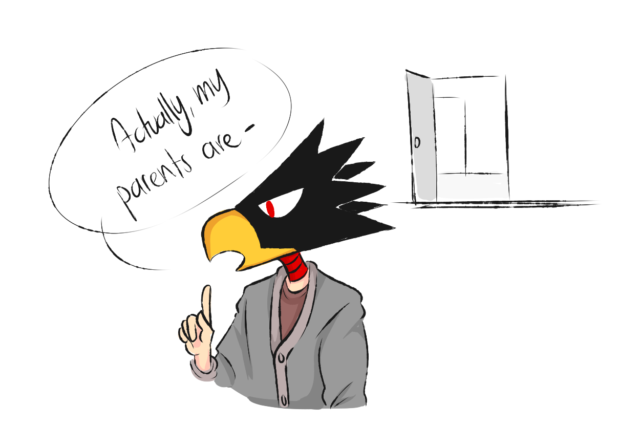 pix Fumikage Tokoyami Parents jet black hero tsukuyami get