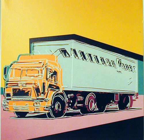 artist-andy-warhol:Truck Announcement, 1985, Andy Warholwww.wikiart.org/en/andy-warhol/truck