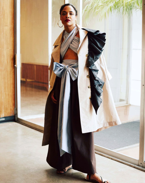 shirazade:Tessa Thompson photographed by Guy Lowndes