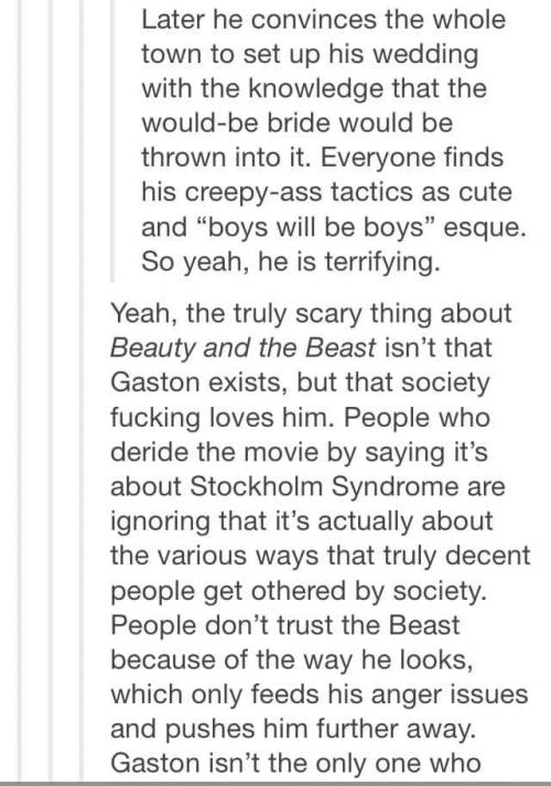 teenagecriminalmastermind:We all have our Gastons.
