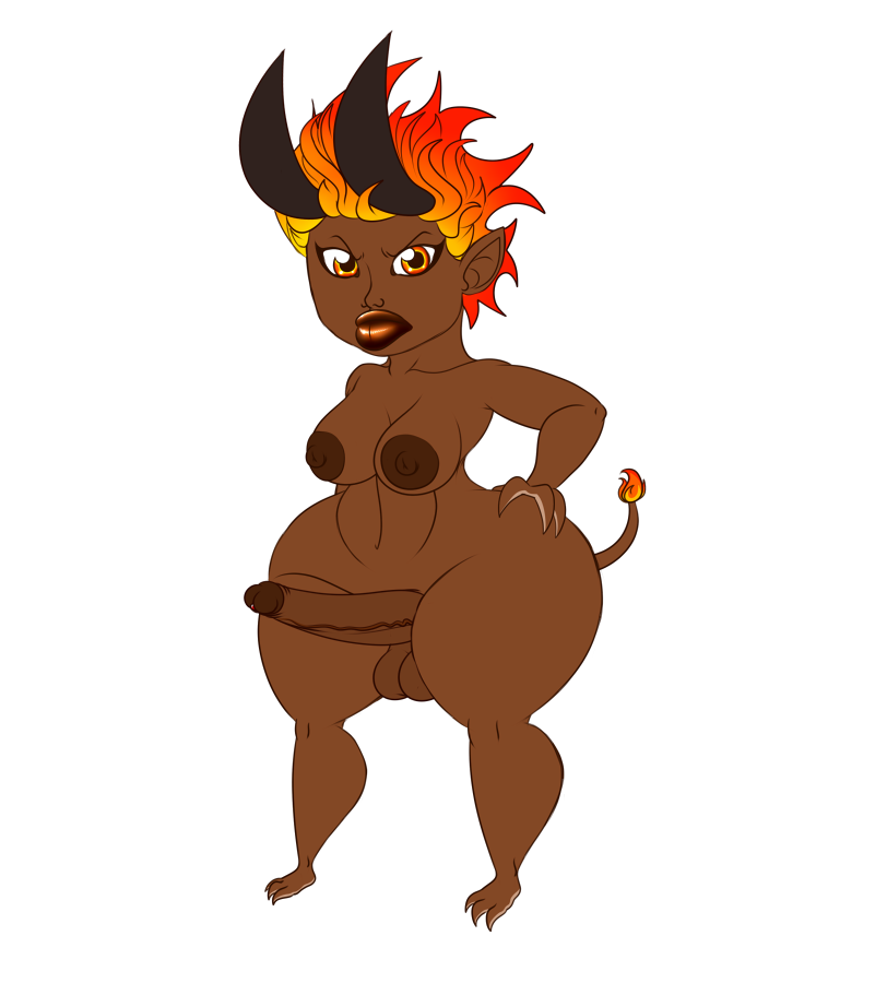 Adeen the fire imp  Adeen is a fire imp I&rsquo;ve made together with JohnnythehuskyShe