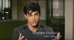 angellovercriss:  Matthew and Harry: behind the scenes of ‘Malec’ 