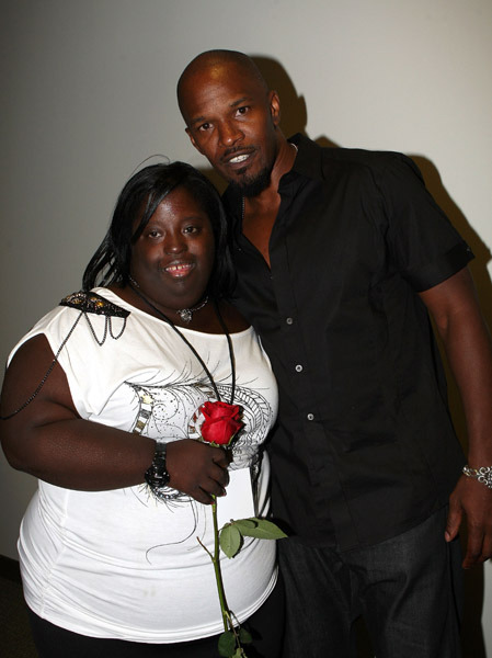 DeOndra Dixon with her brother Jamie Foxx