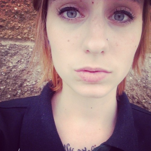 The world is so much bigger and wilder than you and I could fathom #girl #selfie #smokebreak #work #