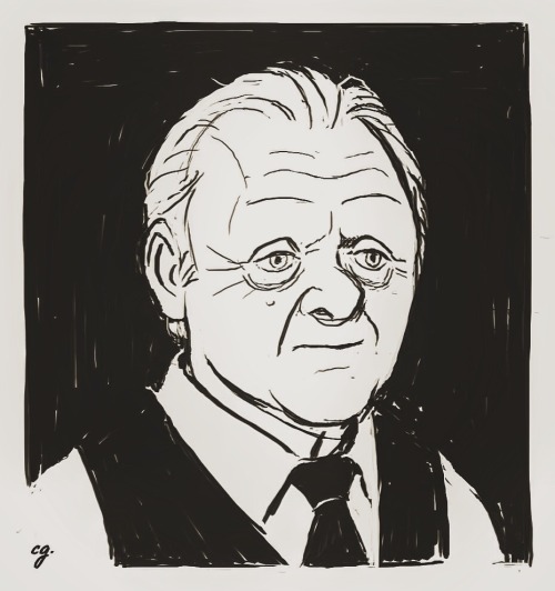 A quick Hopkins sketch while I catch up on Westworld… Still figuring this guy out.