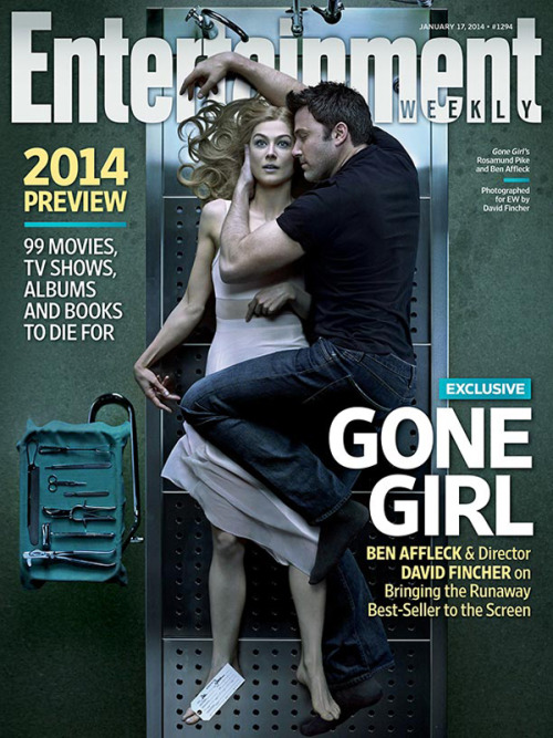 thefrisky: Entertainment Weekly‘s “Gone Girl” Cover Is Creepy Awesome