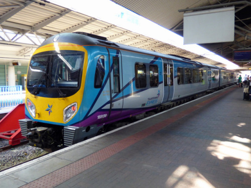 Train at Manchester Airport Rail Station