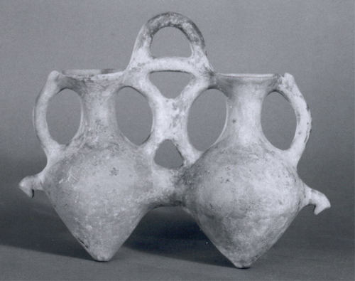 met-ancient-art:Double vessel with pierced bases, Metropolitan Museum of Art: Ancient Near Eastern A