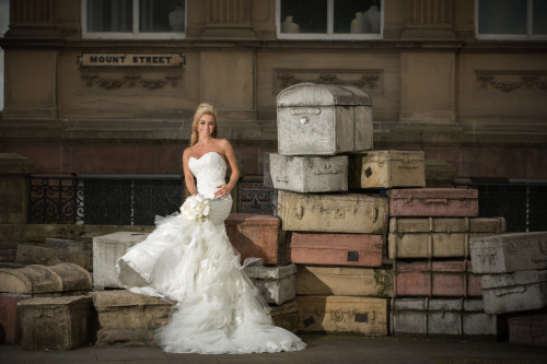 Off camera flash used to take pic on Hope Street Liverpool, another wedding pic from wedding photogr