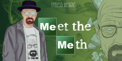 eyelessdesigns:  Hoy lunes, estrenamos capítulo nuevo de #BreakingBad y Walter ya tiene su camiseta diseñada por Eyeless!! ¡Corred a por la vuestra, BITCHES!http://es.qstoms.com/eyeless-designs/meet-the-methSiguenos también en:Facebook: https://www.facebo