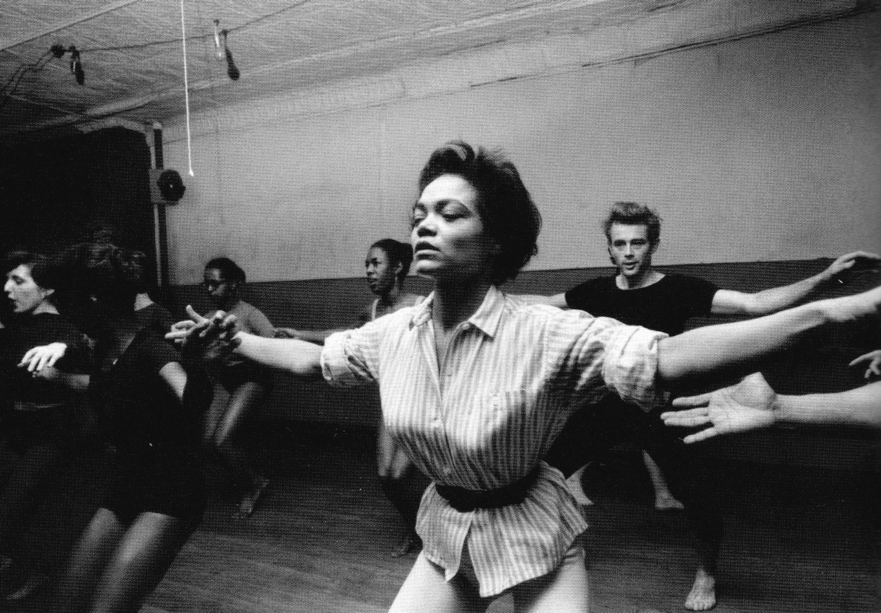 christdior-deactivated20181010:  Eartha Kitt and James Dean dancing in NYC, 1955 