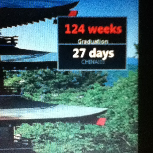 Less than a mont to go! Holy fuck! #studyabroad #countdown #getpumped