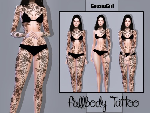 Fullbody Tattoo *★*――――*★**★*――――*★**★*――――*★**★*――――*★*  - works with all skins and overlays - Ligh
