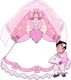 solosart:  ROSE’S WEDDING Kinda extension of Queen Rose AU?? I just wanted to draw them in wedding attire, and flowers haha (click &gt;  link to my dA to find out the flowers i dont feel like typing them again laughs). I chose dress type + flowers