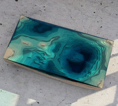 cjwho:Layered Glass Table Concept Creates a Cross-Section of the Ocean by Duffy London | via With 