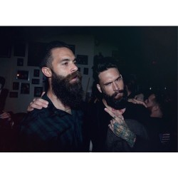 theuntolddeath:  My boy @ianelkins and I last night 🍻 #bang   📷 @yellowlinephoto 👏