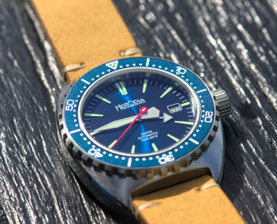 The Herodia Series 1 Deep Blue - Swiss Made Dive Watch. [ #herodia #herodiawatch #wrist watch #divewatch #toolwatch #monsoonalgear ]