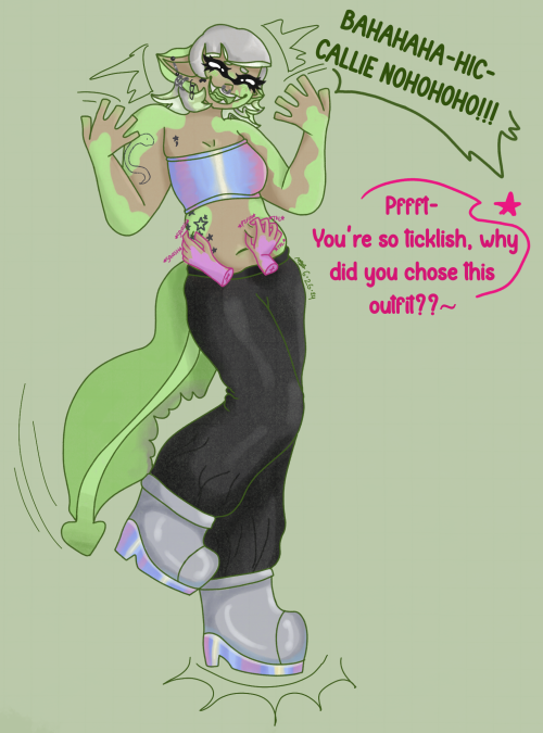 Squid Sisters Tickle Art?