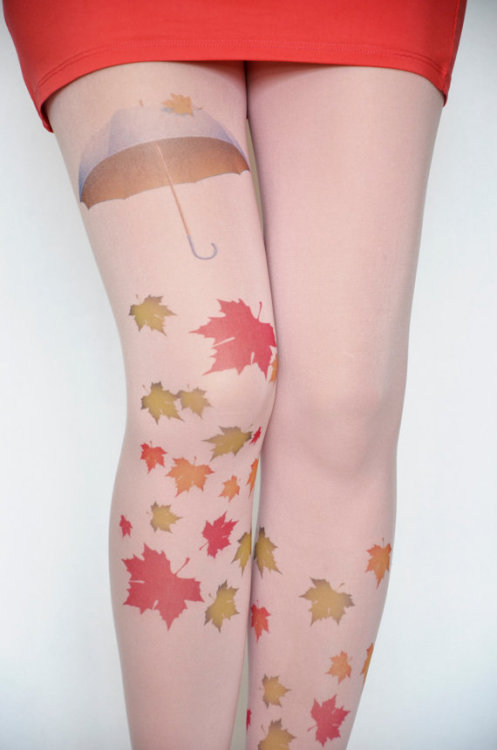 autumn leaves pantyhose // $24.90