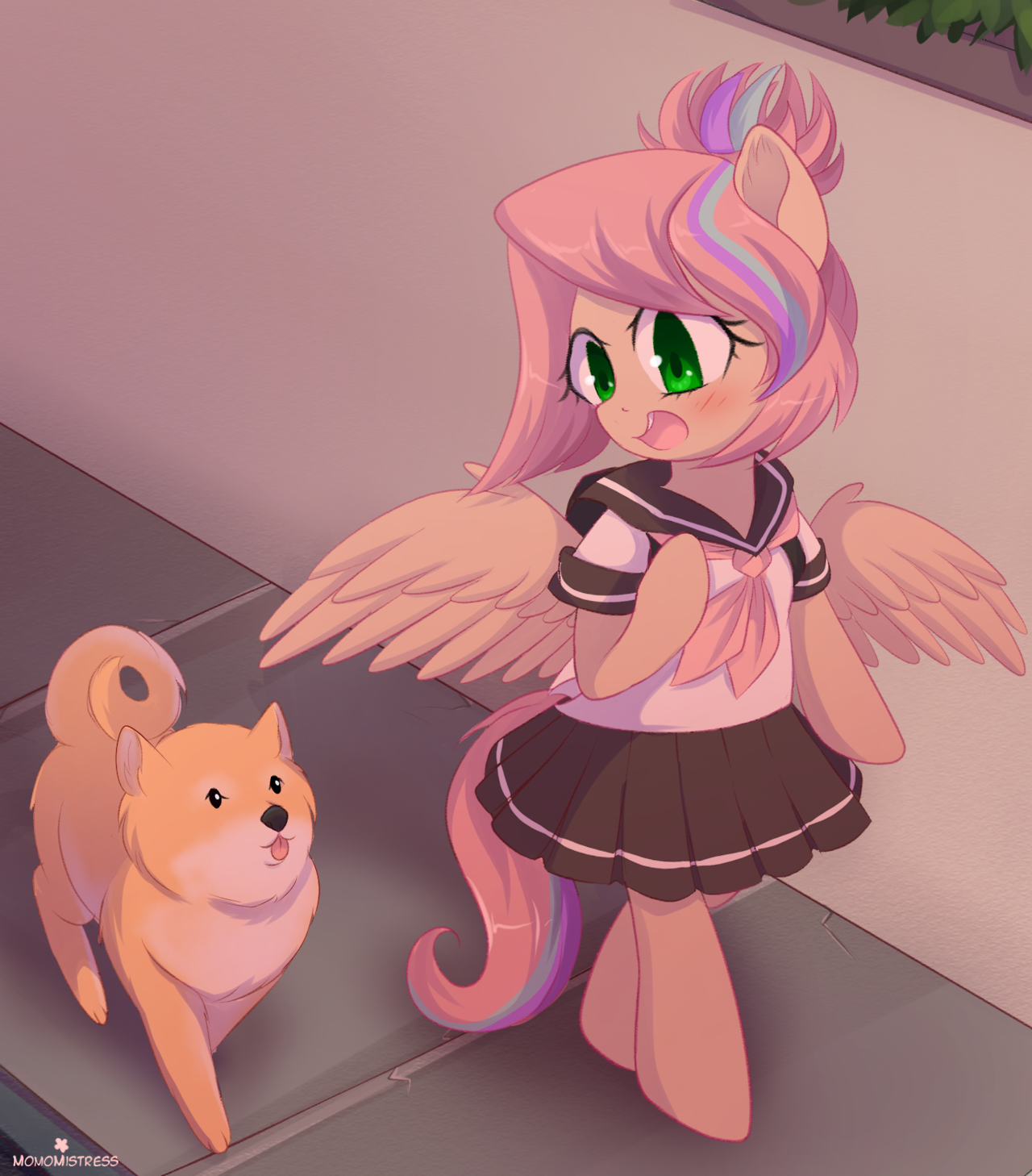 momomistress: Sweet School Girl + Shiba 