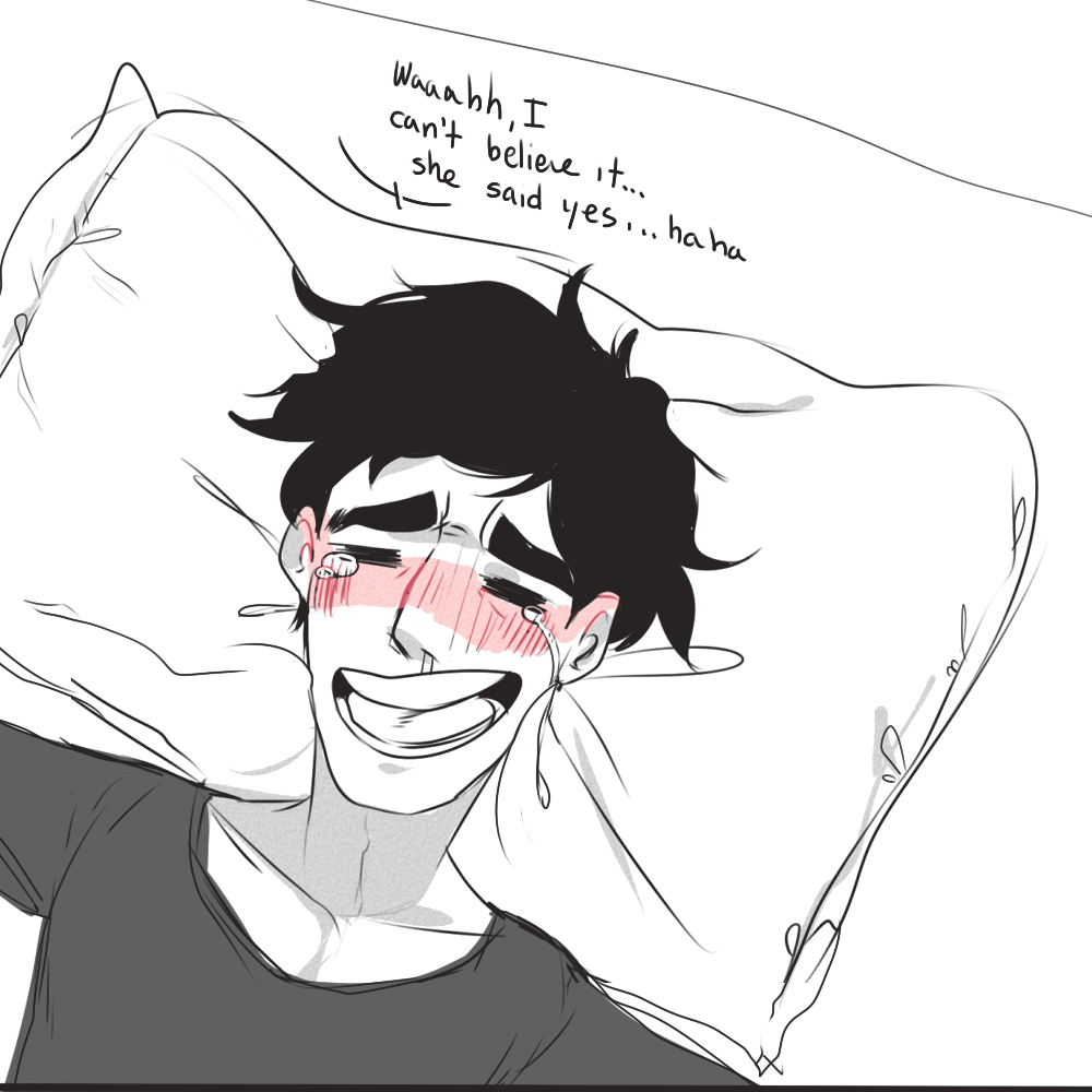 kokonutcookies:  tadashi being a big blubbering mess after emi accepts his invitation