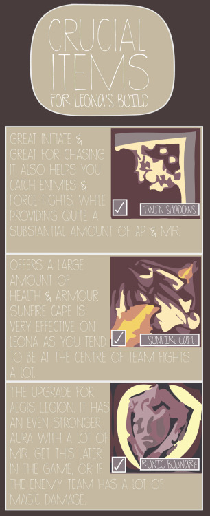 naplayslol: anaerialperspective: Info-graphic on How To Support with Leona close up :)  Good in