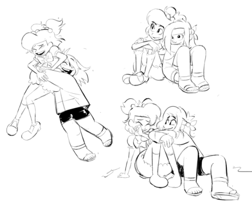 enid and elodie doodles i have lying around!