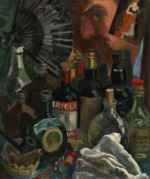 George Grosz Myself and the Barroom Mirror blouin