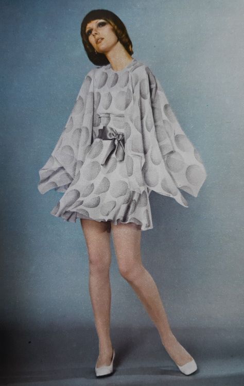 kitsunetsuki:  Roland Bianchini - Nicole de la Margé Wearing a Dress by Marc Bohan