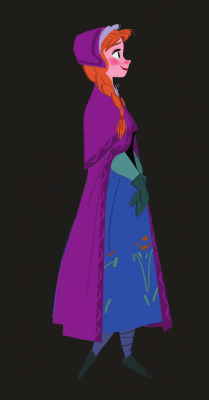 scurviesdisneyblog:Character designs for Anna by Bill Schwab and Brittney Lee