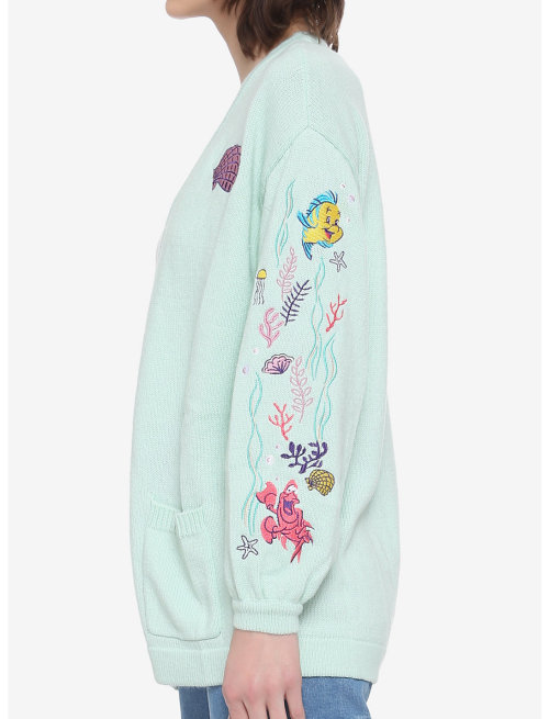 The Little Mermaid open cardigan found at Hot Topic.