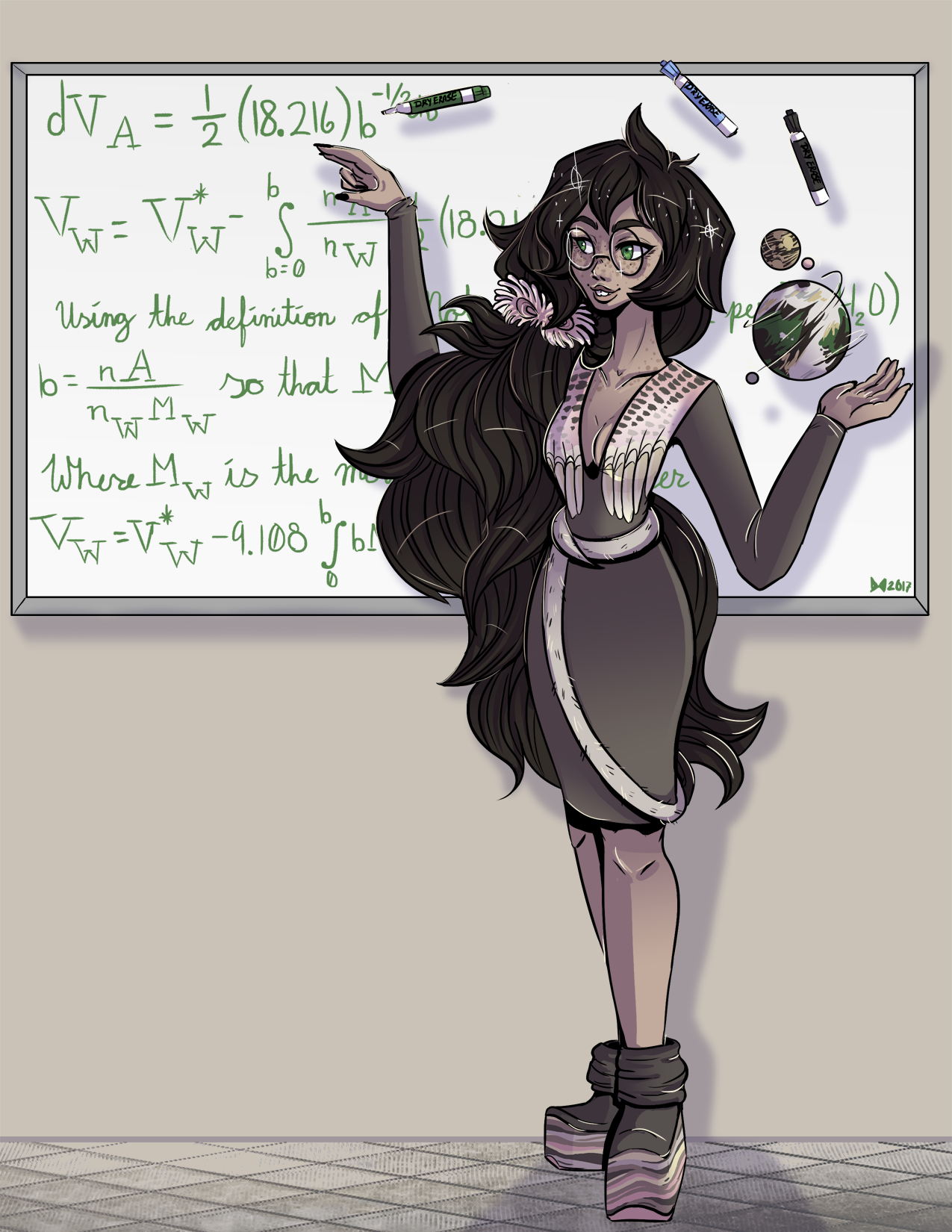doomedmaid:
“Illustration commission for @sudrien of his amazing idea for a dress for Jade Harley based off of Avogadro’s number! Brilliant Idea, and I had so much fun going through so many designs before we both were happy with this final one~
”