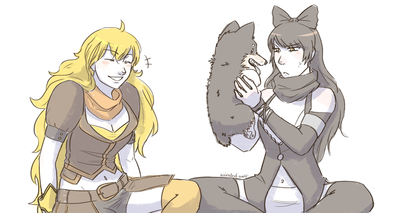 winded-wolf:  Blake and Zwei are slowly becoming friends. But only with supervision