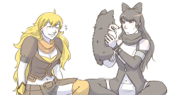 Winded-Wolf:  Blake And Zwei Are Slowly Becoming Friends. But Only With Supervision