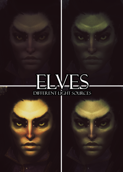 iamthekingofsass:  S M A S H I N . F A C Eby N A N A . B E A T S These are a set of custom face textures, for all elves (except orcs), bretons and humans. Not only do they not replace your current face textures, they are easy to apply through complexion